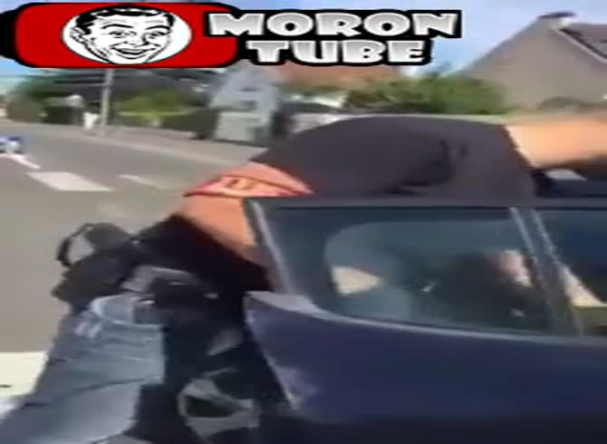 Video :While participating in a chaotic scooter ride-off, a young person is struck by a drunk driver